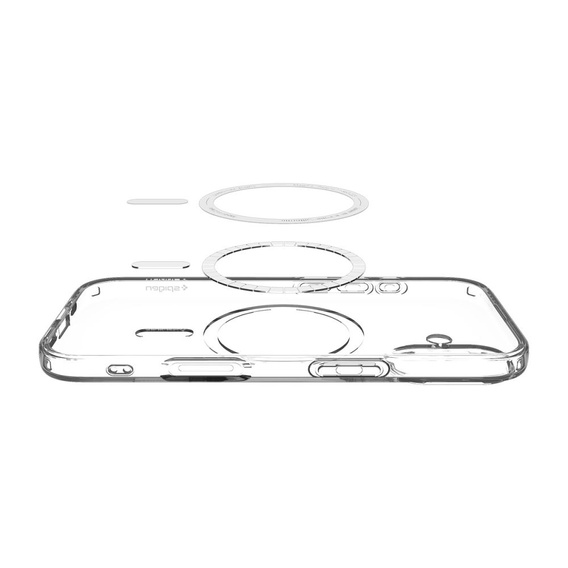 Spigen pouzdro pro iPhone 17, Liquid Crystal MagSafe, čiré/bílé