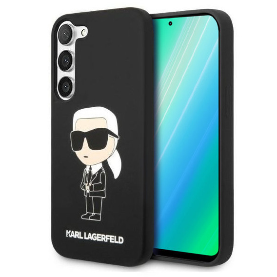 Pouzdro Karl Lagerfeld pro Samsung Galaxy S23, Silicone Ikonik, černé