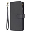 Klopové pouzdro pro Xiaomi Redmi Note 13 Pro 4G / Xiaomi Redmi Note 14S / Xiaomi Poco M6 Pro 4G, Wallet Zipper Pocket, černé