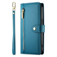 Klopové pouzdro pro Xiaomi Redmi Note 14 Pro 5G / Poco X7 5G, Wallet Zipper Pocket, modré