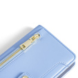 Klopové pouzdro pro Motorola Edge 40 Neo, Wallet Zipper Pocket, modré