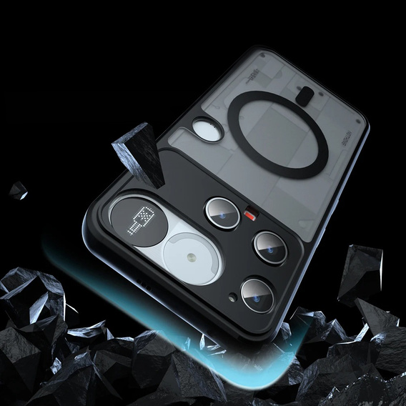 Pouzdro pro Nothing Phone 3 5G, pro MagSafe, ERBORD Matt Case, černý