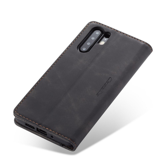 Pouzdro CASEME pro Huawei P30 Pro, Leather Wallet Case, černé