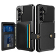 Pouzdro pro Samsung Galaxy S23 FE, Card Holder Kickstand, černé