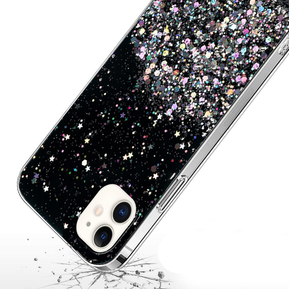 Pouzdro pro iPhone 11, Glittery, černé