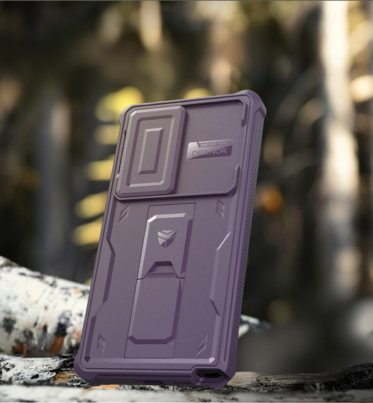 Pancéřové pouzdro pro Samsung Galaxy S25 Ultra, Dexnor Full Body (Two Frames), fialové
