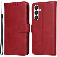 Klopové pouzdro pro Samsung Galaxy A34 5G, Leather Wallet, červené