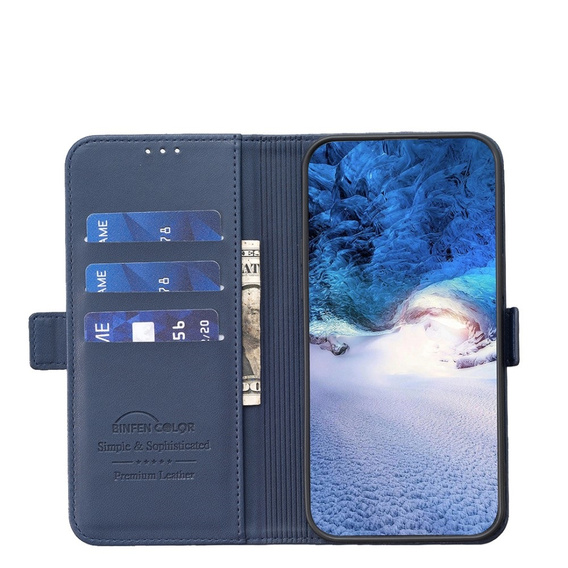 Klopové pouzdro pro Xiaomi Redmi Note 13 5G, BINFEN Wallet, modré