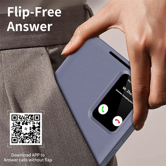 Pouzdro s klopou Smart View Wallet pro Samsung Galaxy S26 Ultra