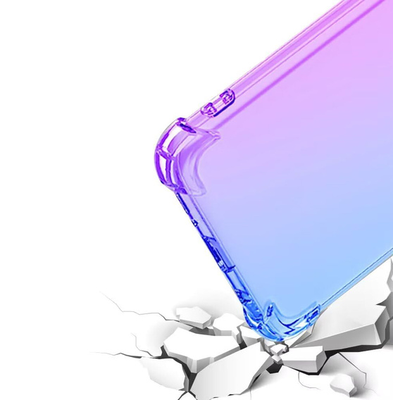 Pouzdro pro Oppo A5 Pro 5G, Gradient Dropproof, Fialová / modrá