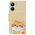 Klopové pouzdro pro Xiaomi Redmi 13C / Poco C65, Wallet, Akita Dog, krémový