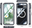 Pouzdro pro Google Pixel 9 / Google Pixel 9 Pro, Shockproof, se sklem, pro MagSafe, černé
