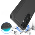 Pancéřové pouzdro pro Samsung Galaxy A25, dvouvrstvé, černé + 9H sklo