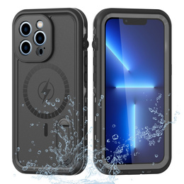 Vodotěsné pouzdro pro iPhone 13 Pro, Redpepper, pro MagSafe, černé