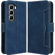 Klopové pouzdro pro Infinix Hot 50 Pro 4G, Card Slot, námořnicky modré