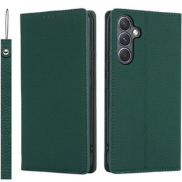 Klopové pouzdro pro Samsung Galaxy A54 5G, Litchi Skin Grain, zelené