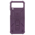 Pancéřové pouzdro pro Samsung Galaxy Z Flip 4 5G, Dexnor Clip Holder, fialové
