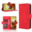 Klopové pouzdro pro Motorola Moto G85, Card Slot, červené