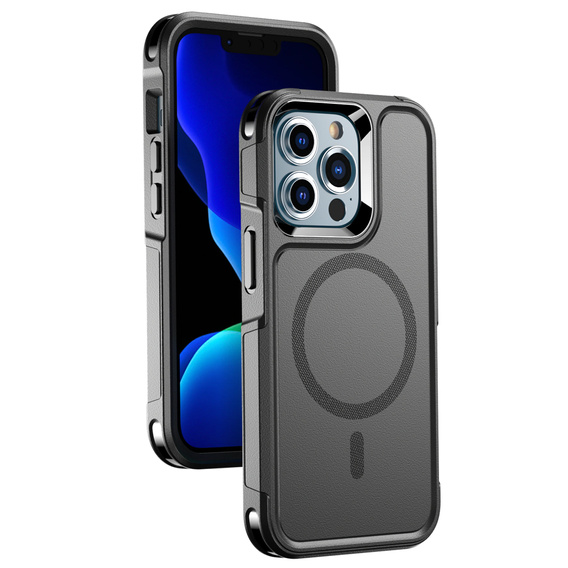 Pouzdro pro iPhone 14 Pro Max, MagForce MagSafe, černé