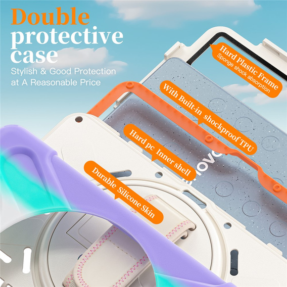 Pevné pouzdro s podstavcem a ramenním popruhem pro Lenovo Tab One