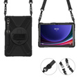 Pouzdro pro Samsung Galaxy Tab S9 FE+ / S9+ / S8+ / S7+, obrněné ochranné pouzdro, černé