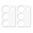 2x ERBORD Tvrzené sklo na fotoaparát pro Realme 12 Pro / 12 Pro+, průhledné