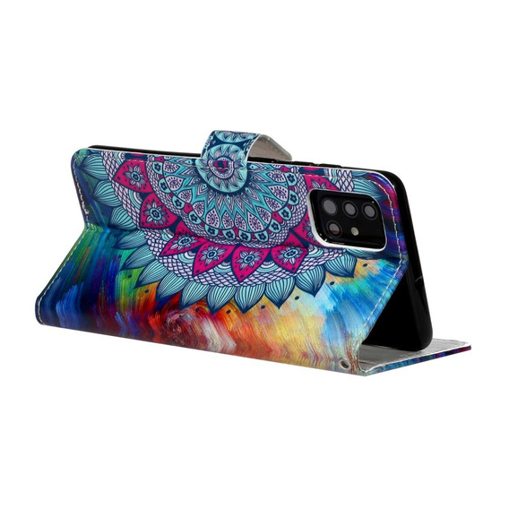 Klopové pouzdro pro Samsung Galaxy A51, Wallet, Mandala Flower