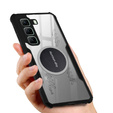 Pouzdro pro Infinix Hot 50 Pro 4G, s magnetickou fólií, transparentní / černé