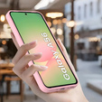 Pouzdro pro Samsung Galaxy A56 5G, pro MagSafe, ERBORD Matt Case, růžové + sklo na displej
