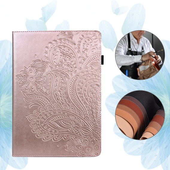 Pouzdro s klopou pro Xiaomi Redmi Pad SE 11", flower, růžové