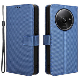 Klopové pouzdro pro Xiaomi Redmi A3, Wallet Smart Magnet, modré