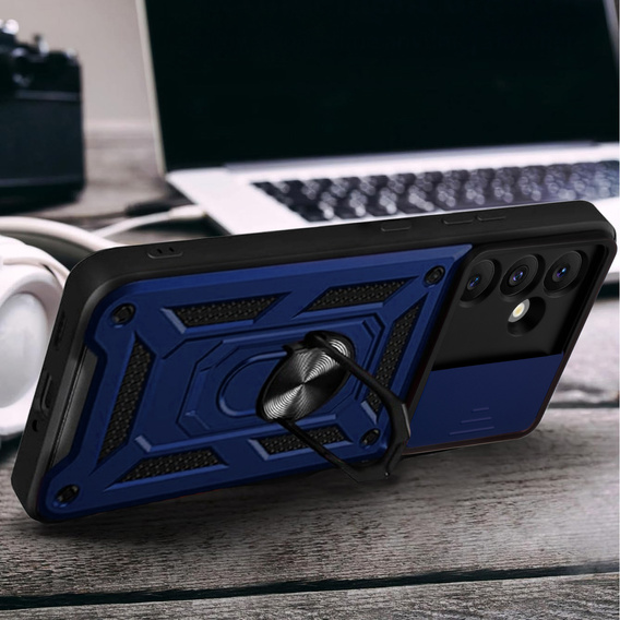 Pouzdro pro Samsung Galaxy S24 FE, CamShield Slide, modré