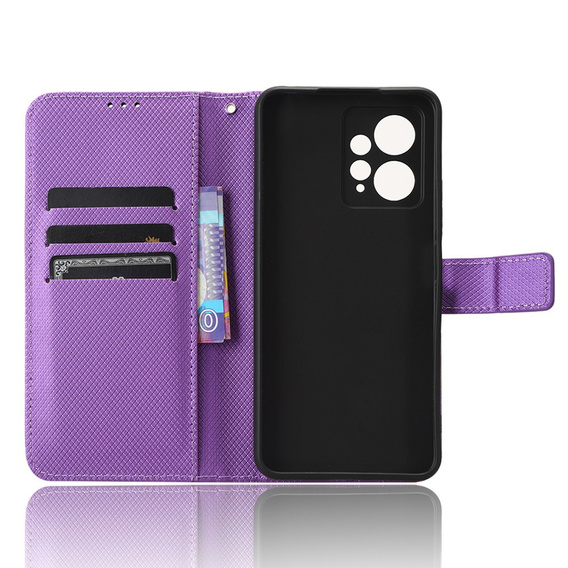 Klopové pouzdro pro Xiaomi Redmi Note 12 4G, Wallet Smart Magnet, fialové