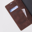 Pouzdro pro Oppo A78 4G, ERBORD Vintage peněženka s klopou, káva
