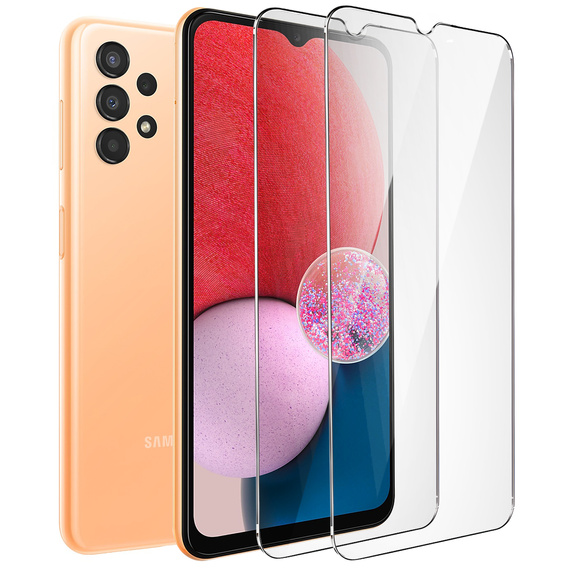 2x tvrzené sklo pro Samsung Galaxy A13 4G/5G, ERBORD 9H Hard Glass na displeji