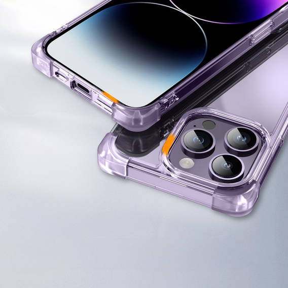 Pouzdro pro iPhone 14 Pro, ERBORD CornerShield, fialové