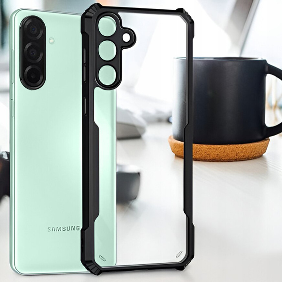 Pouzdro pro Samsung Galaxy A26, AntiDrop Hybrid, černé + tvrzené sklo 9H