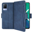 Klopové pouzdro pro Vivo V21 LTE / 5G, Card Slot, modré