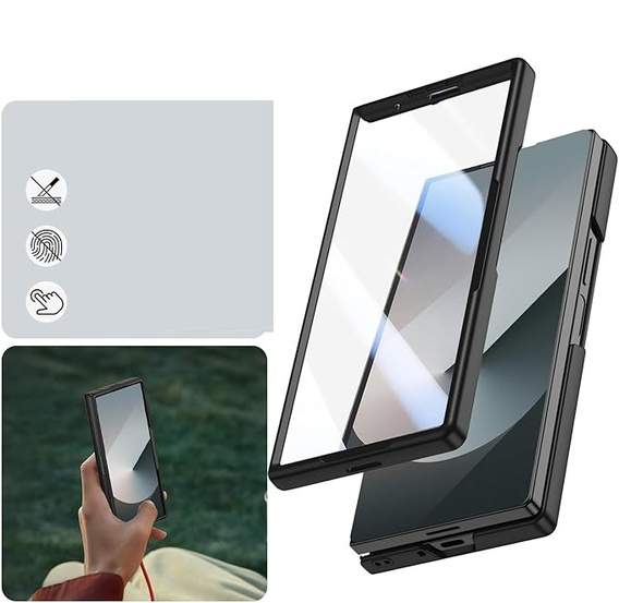 Skleněné pouzdro s plnou 360° ochranou pro Samsung Galaxy Z Fold7 5G
