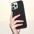 Pouzdro pro iPhone 15 Pro, Carbon Fiber MagSafe, černá / modrá