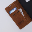 Pouzdro pro Xiaomi Redmi Note 12 5G / Poco X5 5G, ERBORD Vintage peněženka s klopou, hnědé