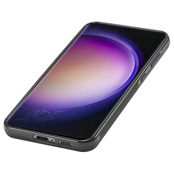 Pouzdro LC.IMEEKE Carbon Fiber pro Samsung Galaxy S26, černé