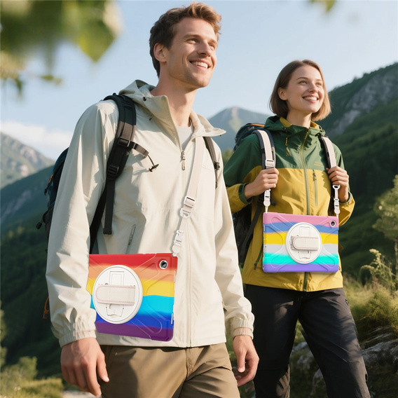 Pevné pouzdro s podstavcem a ramenním popruhem pro Samsung Galaxy Tab A11+