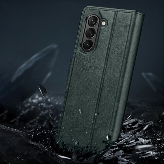 Klopové pouzdro pro Samsung Galaxy Z Fold5 5G, Wallet, námořnicky modré