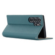 Kožené pouzdro pro Samsung Galaxy S23 Ultra, ERBORD Grain Leather, modrý