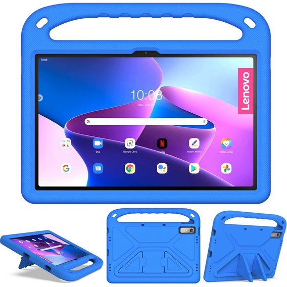 Dětské pouzdro pro Lenovo Tab P11 Gen 2 TB350FU TB350XU 11.5", dětské pouzdro s rukojetí, modré