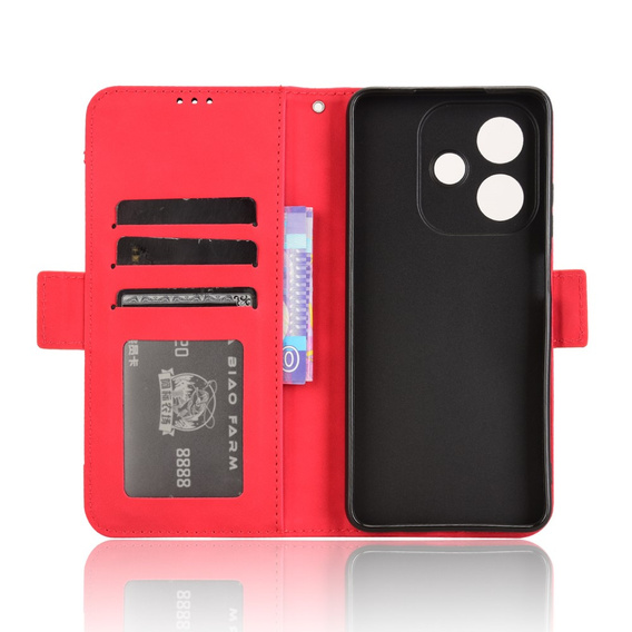 Klopové pouzdro pro Oppo A40 / Oppo A40m, Card Slot, červené