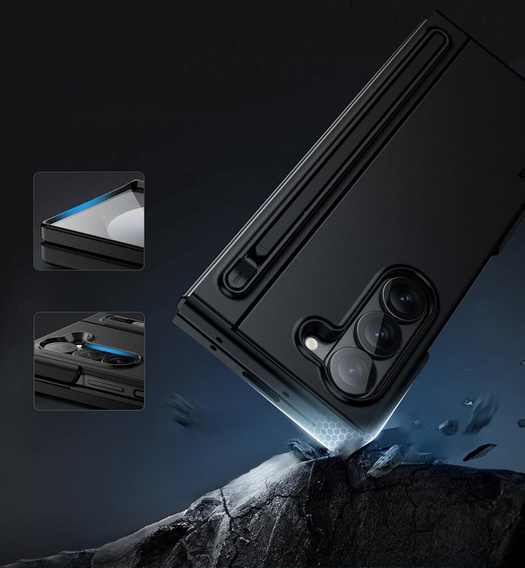 Pouzdro pro Samsung Galaxy ZFold 6, Suritch Full Body, černé