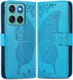 Klopové pouzdro pro Motorola Edge 60 / 60 Fusion, Butterfly, modré