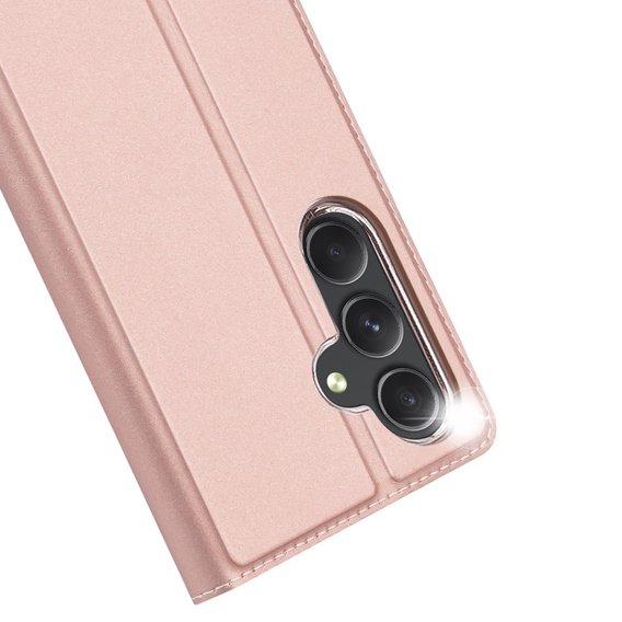 Pouzdro Dux Ducis pro Samsung Galaxy A55 5G, Skinpro, růžové rose gold